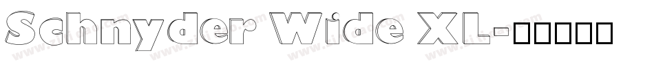 Schnyder Wide XL字体转换